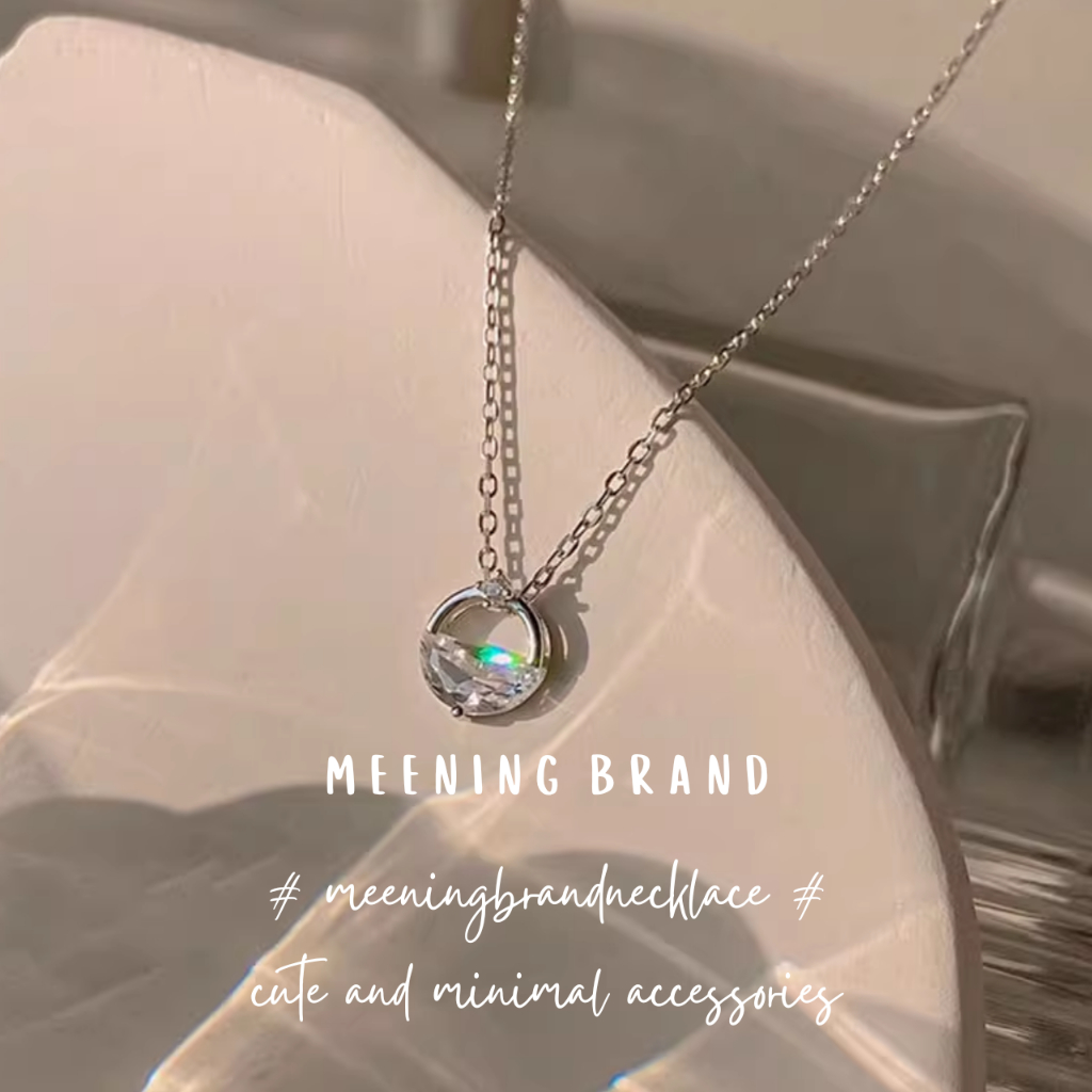 MeeningBrand❀สร้อยคอเงิน INFINITY DIAMOND [02-0060]
