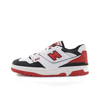 New Balance NB 550 shifted sport pack fet for vintage basketball shoes, unisex white black red