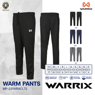 คุ้มกว่านี้ไม่มีแล้ว กางเกงวอร์มขายาว ขาปล่อย กางเกงวอร์มวอริกซ์ WARRIX WP-231WRACL72 แท้100%