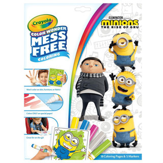 Crayola Color Wonder Mess Free Minions 2 สมุดระบายสีคัลเลอร์วันเดอร์ ลายมินเนี่ยน