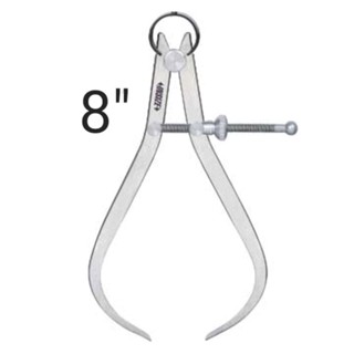 เขาควายวัดนอก มีสปริง 8 นิ้ว Outside Spring Caliper 8" (200mm) INSIZE 7262-200 อินไซส์ คาลิปเปอร์วัดนอก
