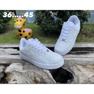 🐝 รองเท้าผ้าใบ Air Force 1 White Lover ผู้หญิงกับผู้ชาย(36……..45)