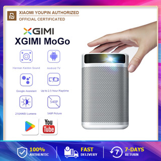 XGIMI MOGO Projector 210 ANSI Lumens โปรเจ็กเตอร์4K โปรเจคเตอร์แบบพกพา built in harman/kardon dual speaker Android 9.0