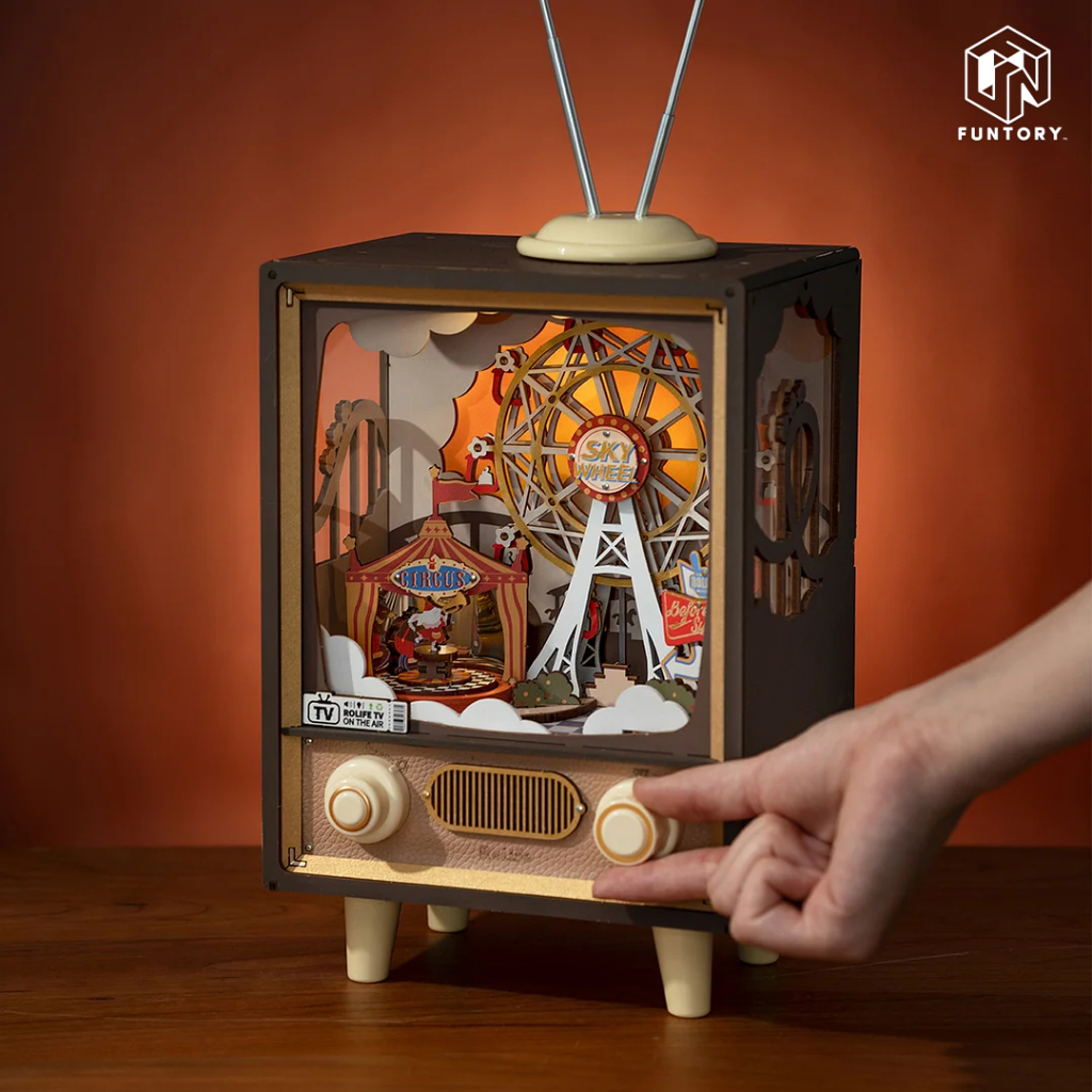 🎡ส่งด่วน กทม. 📺 Funtory กล่องดนตรี DIY Sunset Carnival ของเล่น ของขวัญ ของแต่งบ้าน Rolife AMT01