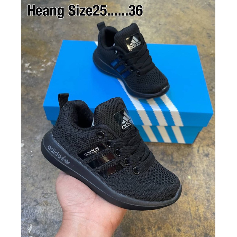 รองเท้าผ้าใบเด็กAdใส่วิ่งใส่เที่ยวมีไซด์ 25-36รองเท้าผ้าใบเด็กผู้หญิงผู้ชายมีของพร้อมส่ง