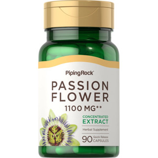 Passion Flower 1,100 mg. (90แคปซูล) ดอกเสาวรส 🌼 การนอนหลับ ผ่อนคลาย ลดวิตกกังวล