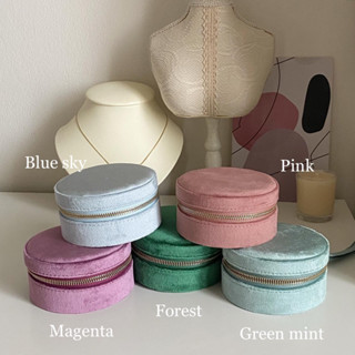 imean.store - Macaron velvet box | กล่องใส่เครื่องประดับงานกำมะหยี่