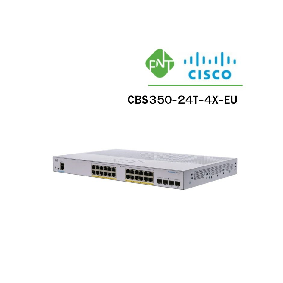 Switch Cisco CBS350 Managed 24-port GE, 4x10G SFP+ (CBS350-24T-4X-EU)