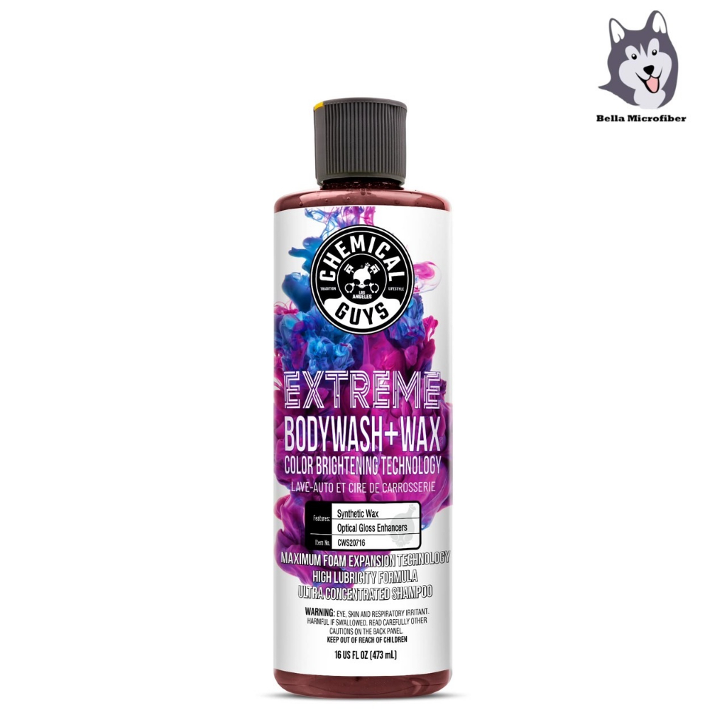 Chemical Guys Extreme Body Wash & Wax (16 Oz) ขวดจริง แชมพูล้างรถ
