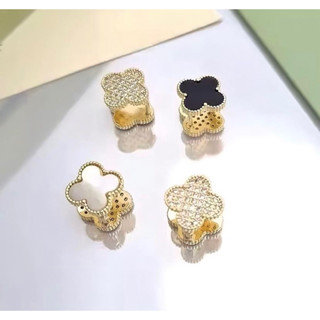 ต่างหู NANA - White / Black stainless steel earrings ต่างหูสแตนเลส ที่สามารถใส่ได้ 2 ด้าน