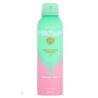 Mitchum Women Triple Odor Defense Powder Fresh 200ml มิชชั่มสเปรย์ระงับกลิ่นกายปกป้อง 48 ชม.