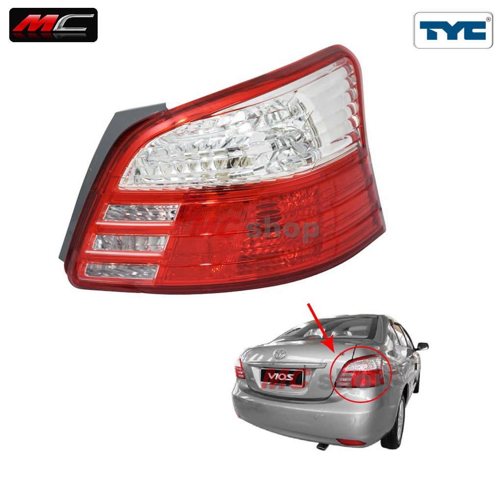 ไฟท้าย วีออส VIOS TOYOTA 2010 2011 2012 2013 * TYC *