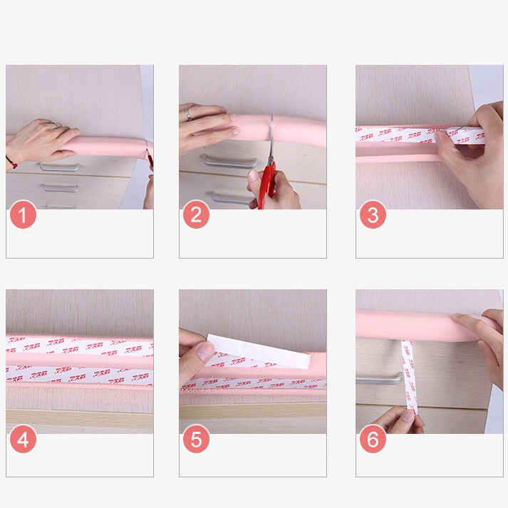 มุมโฟมกันกระแทก ยาว 2 เมตร แถม กาว โฟมกันกระแทก ฟองน้ำกันชน กันกระแทกมุมโต๊ะ โฟมกันชนมุมโต๊ะ ป้องกันเด็กเล็ก โฟมกันมุม - รูปที่ 5