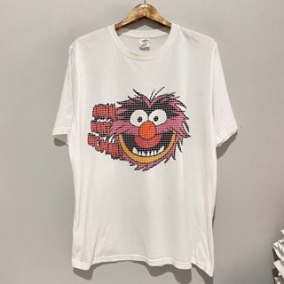 เสื้อยืดวินเทจ Muppets - Animal Wool Pixilated Print