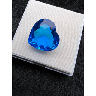 Titanic Blue Lab blue Topaz 20mm 1 pieces Heart shape