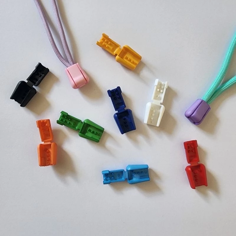 ตัวเก็บปลายเชือก แบบพับ แพค 4 , 10ชิ้น