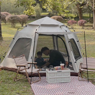 camping เต้นท์นอน กันฝน ครอบครัว กลางแจ้ง กาง อัตโนมัติ เต็นท์สนาม กันน้ำ อุปกรณ์แคมป์ปิ้ง ท้ายรถ และอุปกรณ์เสริม