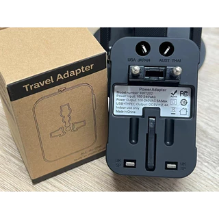 Universal travel adapter หัวแปลงปลั๊กไฟ 1500W ปลั๊กแปลง usb ปลั๊กขาต่างประเทศ 1USB ➕1TC