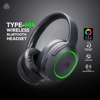 EGA TYPE H14 WIRELESS/BLUETOOH HEADSET หูฟังเกมมิ่งไร้สาย มีไฟ LED lighting ระบบเสียง 7.1 Surround