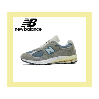 ของแท้ 100% New Balance 2002R "refined future" หุ้มรองเท้าวิ่งสีเขียวทหารน้ำหนักเบาด้านบนต่ำ