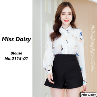 Miss Daisy เสื้อแขนยาวผ้าพิมพ์ลาย No.2115 เนื้อผ้า Polyester 100%