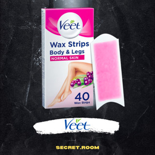 Veet Wax Strips แว๊กซ์กำจัดขนขา (40แผ่น) Hair Removal for Sensitive Skin