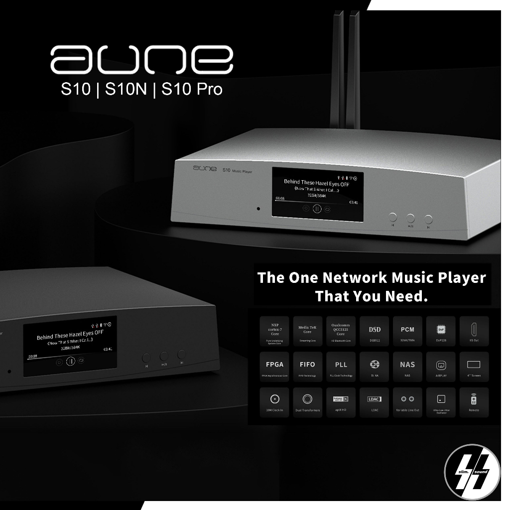 DAC-Network Streamer | AUNE - S10/S10N/S10Pro | ES9038PRO-32bit 768kHz, DSD512  | Amazon, Tidal, Qob