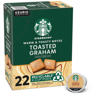 ❌Pre Order สอบถามก่อนสั่งซื้อ❌ ☕️☕️☕️  Starbucks Keuring K-cup Toasted Graham🍞🍞🍞  📍22pods/ 204g📌กาแฟนำเข้าจากเมกา🇺🇸🇺🇸🇺🇸