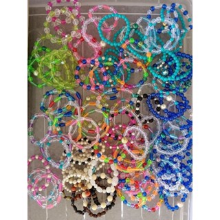 กำไลข้อมือลูกปัด ไหมยืด ส่ง คละ 20เส้น  50เส้น 100เส้น