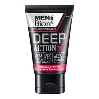 BIORE Mens Double Scrub - Deep Action 100g.