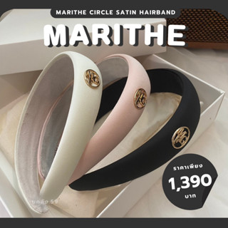 (พร้อมส่ง/แท้) MARITHE FRANCOIS GIRBAUD SATIN CIRCLE LOGO HAIRBAND ที่คาดผมสุดฮิต หิ้วจากเกาหลีพร้อมส่งไม่ต้องรอพรี