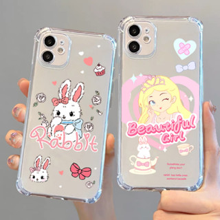 เคสโทรสัพท์ลายการ์ตูนน่ารักๆ เคสใส กันกระแทก สำหรับ SAMSUNG J710 note8 note9 note10 lite A21S A50 A50S A30S A03S A03