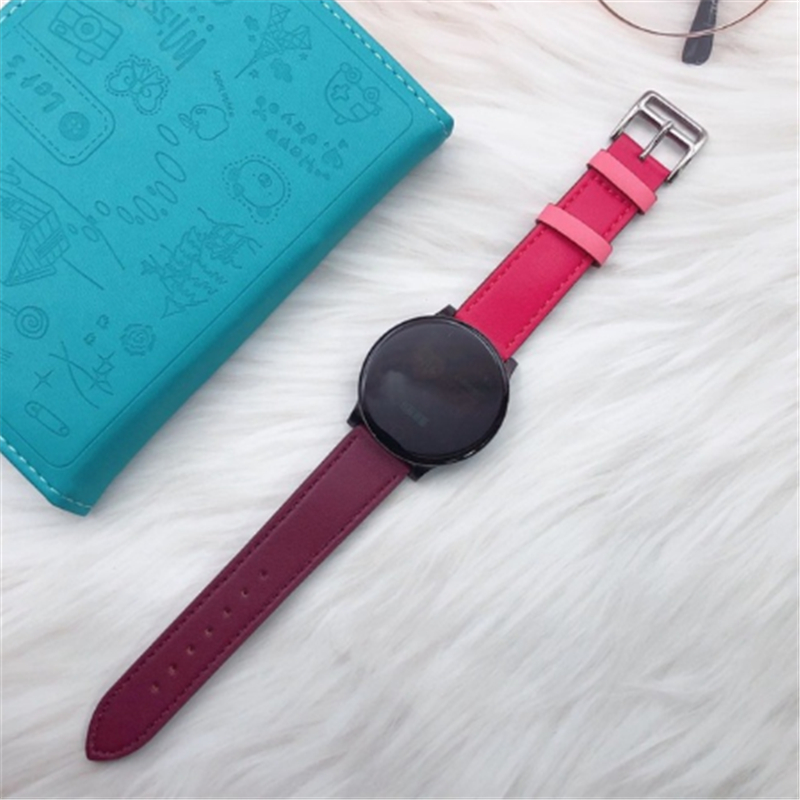 สายนาฬิกาสำหรับ Samsung Galaxy, Amazfit GTS/GTS 2, Huawei Watch สายนาฬิกาหนังแฟชั่น 20mm 22mm Universal
