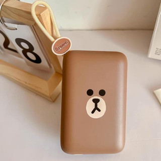แ บ ต สำ ร อ ง Brown Linefriends มีสายในตัว
