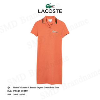 Lacoste เดรสโปโลหญิง รุ่น Women’s Lacoste X Peanuts Organic Cotton Polo Dress Code: EF8544 10 FRT