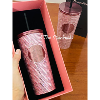 (แท้ 100%) Starbucks BLACKPINK Bling Rhinestone Cold Cup (16oz.) พร้อมกล่อง