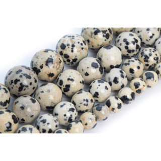 Dalmatian Jasper Beads Grade AAA Genuine Natural Gemstone Round Loose Beads 4MM 6-7MM 8-9MM 10MM