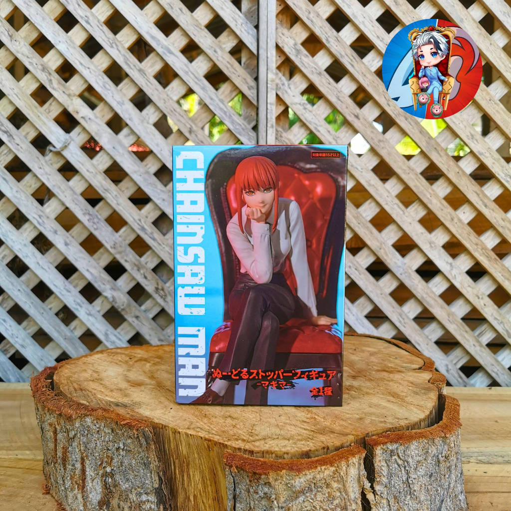 CHAINSAW MAN [ลิขสิทธิ์แท้ ] ล๊อตJP Furyu ฟิกเกอร์ Makima มากิมะ Ver. Furyu นั่งแก้ว ฟิกเกอร์ มนุษย์