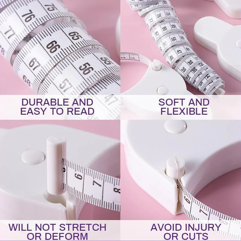 สายวัด เทปวัดเอว แบบพกพา 150 ซม. สายวัดตัวเอว ใช้สำหรับวัดส่วนต่างๆของร่างกาย - รูปที่ 3