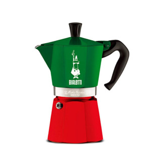 [Koffee House] Bialetti หม้อต้มกาแฟ Moka Pot รุ่น Moka Express (โมคา เอ็กซ์เพรส) ขนาด 6 ถ้วย Tricolor Italy