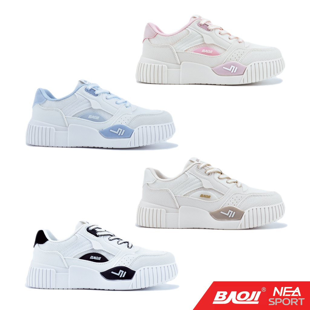 [ลด30% เก็บโค้ด 2509FASHDD] Baoji 503 Magic Smile [W] NEA รองเท้าผ้าใบ บาโอจิ แท้