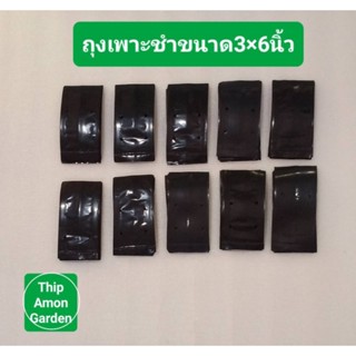 ถุงเพาะชำสีดำขนาด 3×6 จำนวน 100 ใบ