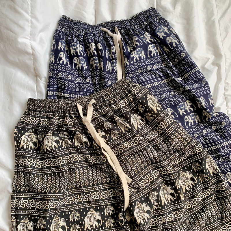 (ส่งเร็ว🔥ส่งด่วนได้ในวัน) แบรนด์ไทย กางเกงช้าง fitment เอวยืด ทรงใหญ่พิเศษ เอว26-60นิ้ว