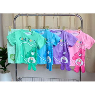 ชุดเซ็ตเด็ก ชุดแคร์แบร์ เสื้อ กางเกง 5 ส่วน ชุดเด็ก เสื้อเด็ก carebears