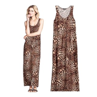 H : Leopard Maxi Dress ( เดรสลายเสือ )