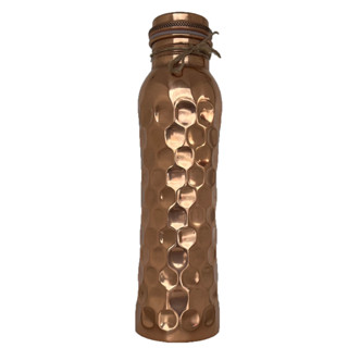 NATURAL EFE | Forrest &amp; Love - PREMIUM DIAMOND COPPER WATER BOTTLE | ขวดน้ำทองแดง ไดมอนด์ เกรดพรีเมี่ยม 900ML