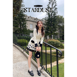 B111 Stardust : Mini Dress มินิเดรสขาวดำคุมโทน