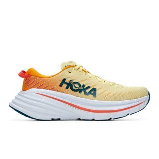 Hoka Bondi X Orange Yellow White Women Running Marathon Shoes 1113513-YPRY