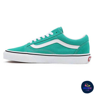 [ของแท้ ส่งฟรี จากไทย] VANS OLD SKOOL - PEPPER GREEN/TRUE WHITE