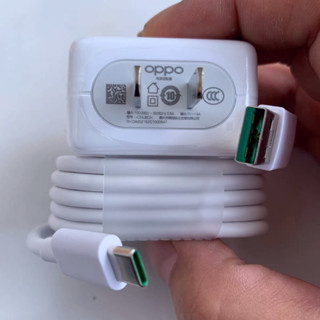 ชุดชาร์จออปโป้OPPO VOOC TYPE C SET⚡️สายชาร์จOPPO VOOC TYPE C⚡️หัวชาร์จOPPO VOOCของแท้ รองรับ fastcharge VOOCรับประกัน1ปี